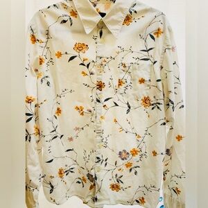 BOSS x Hugo Boss Vintage Retro 70’s Floral Print Mens Shirt XL